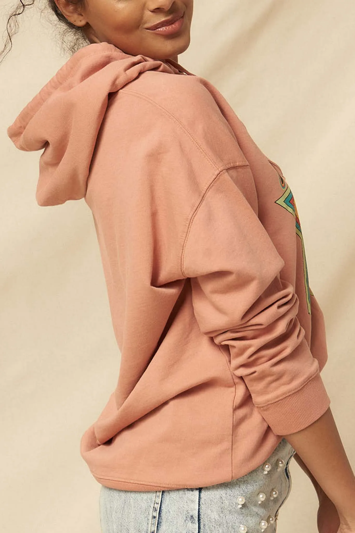 Be Kind Garment-Dyed Graphic Hoodie