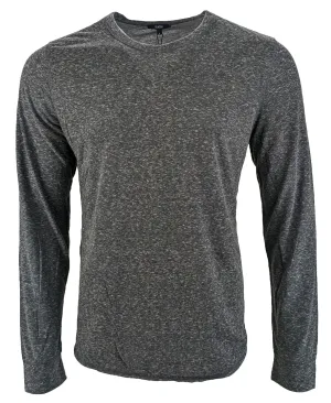 Benson Men's Grey Melange Soft Feel Long Sleeve Tee VTB03 Size Large NWT