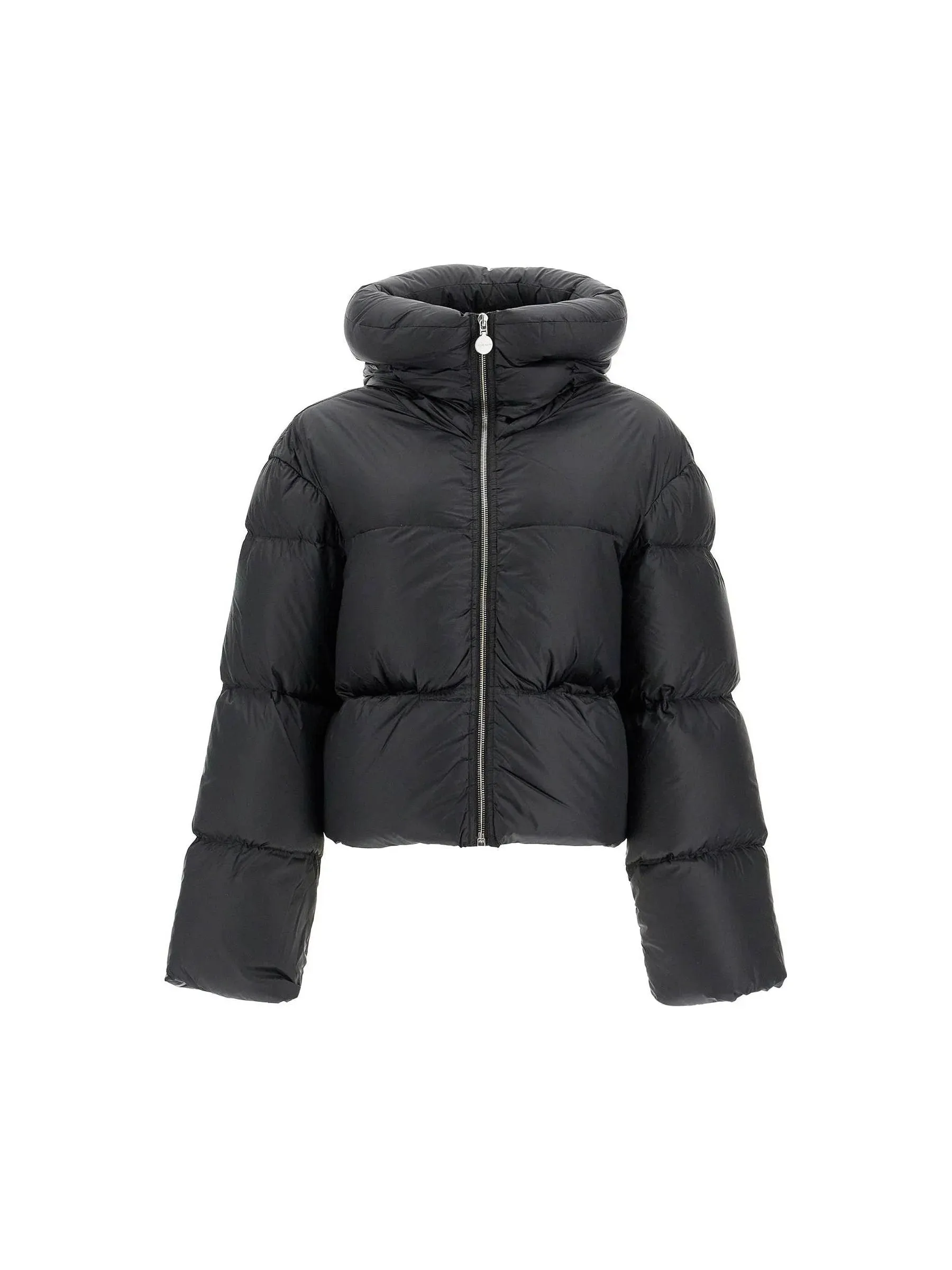 Boxy Hooded Down Jacket