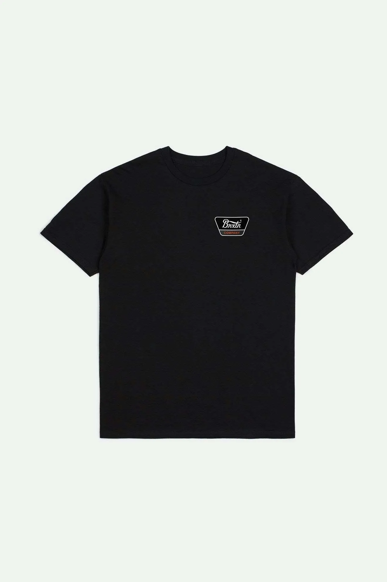 Brixton Linwood S/S Standard T-Shirt - BLACK/ORANGE/WHITE