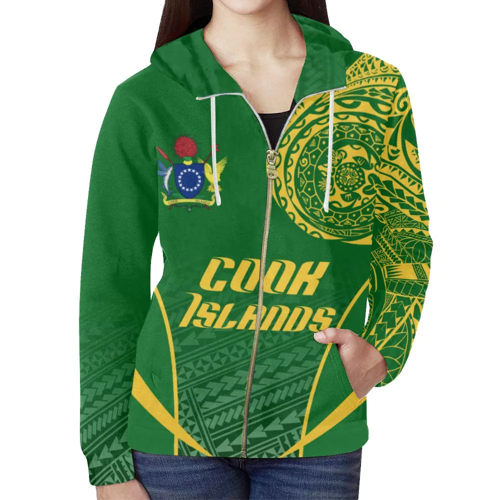 Cook Islands Active Special Zipper Hoodie A7