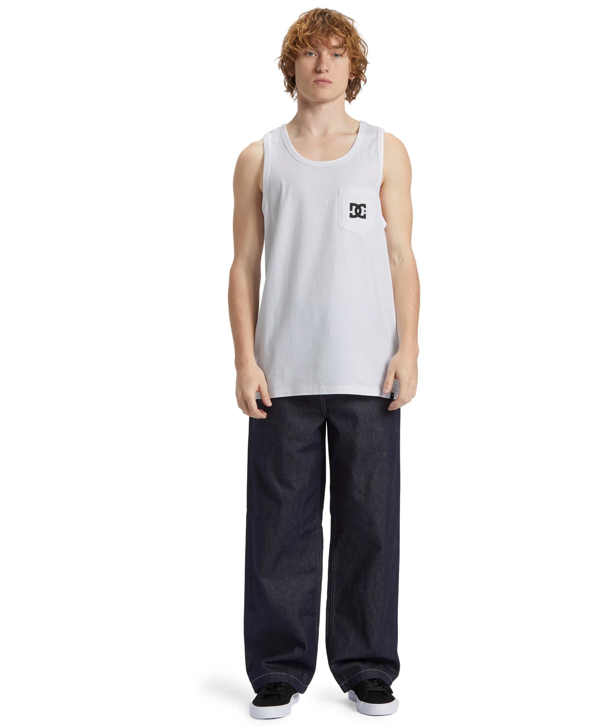 DC Shoes Mens DC Star Pocket Crew Neck Vest Top