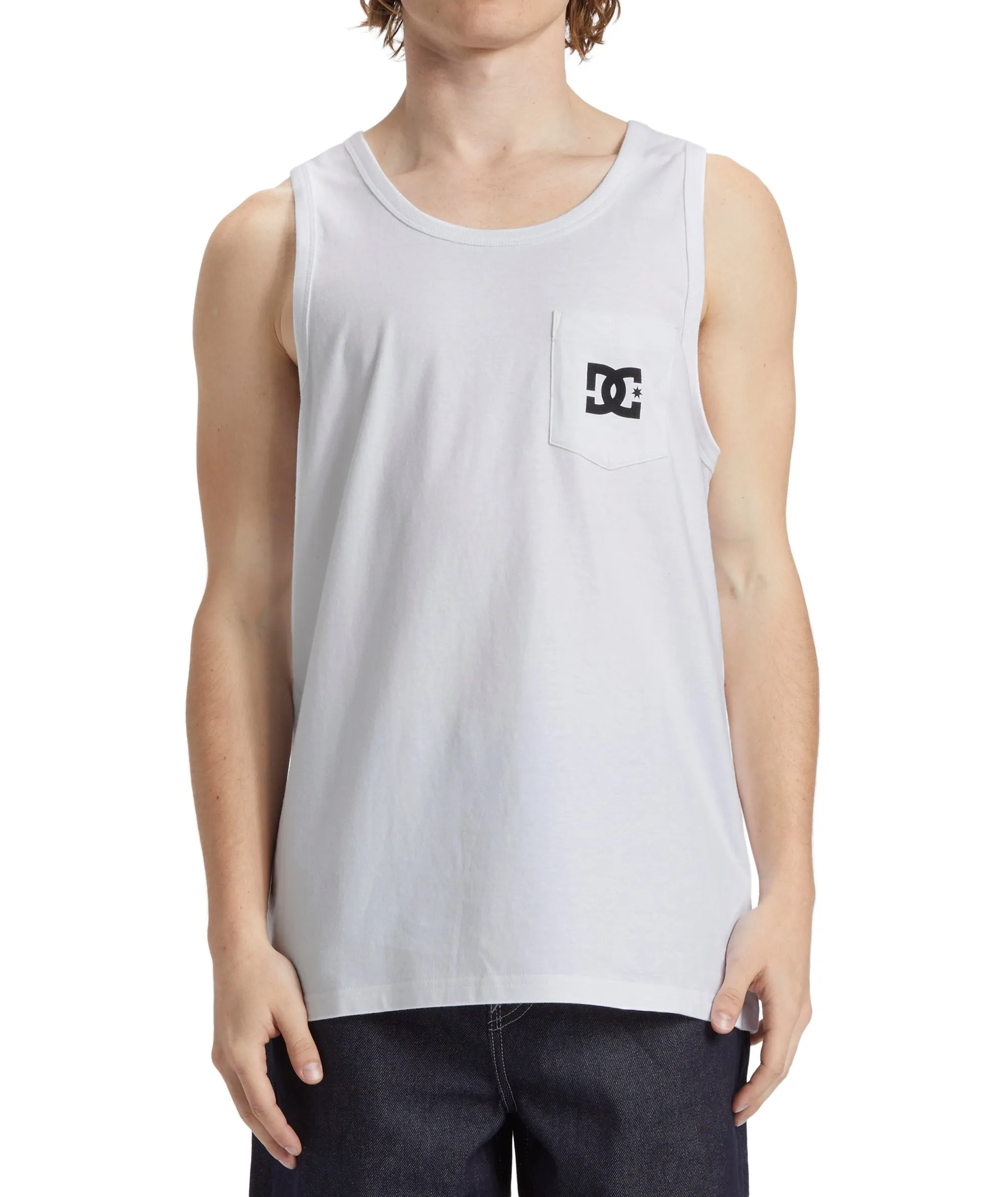DC Shoes Mens DC Star Pocket Crew Neck Vest Top