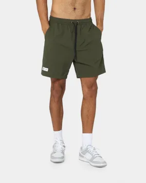 DOPE Miami Nylon Shorts Forest Green