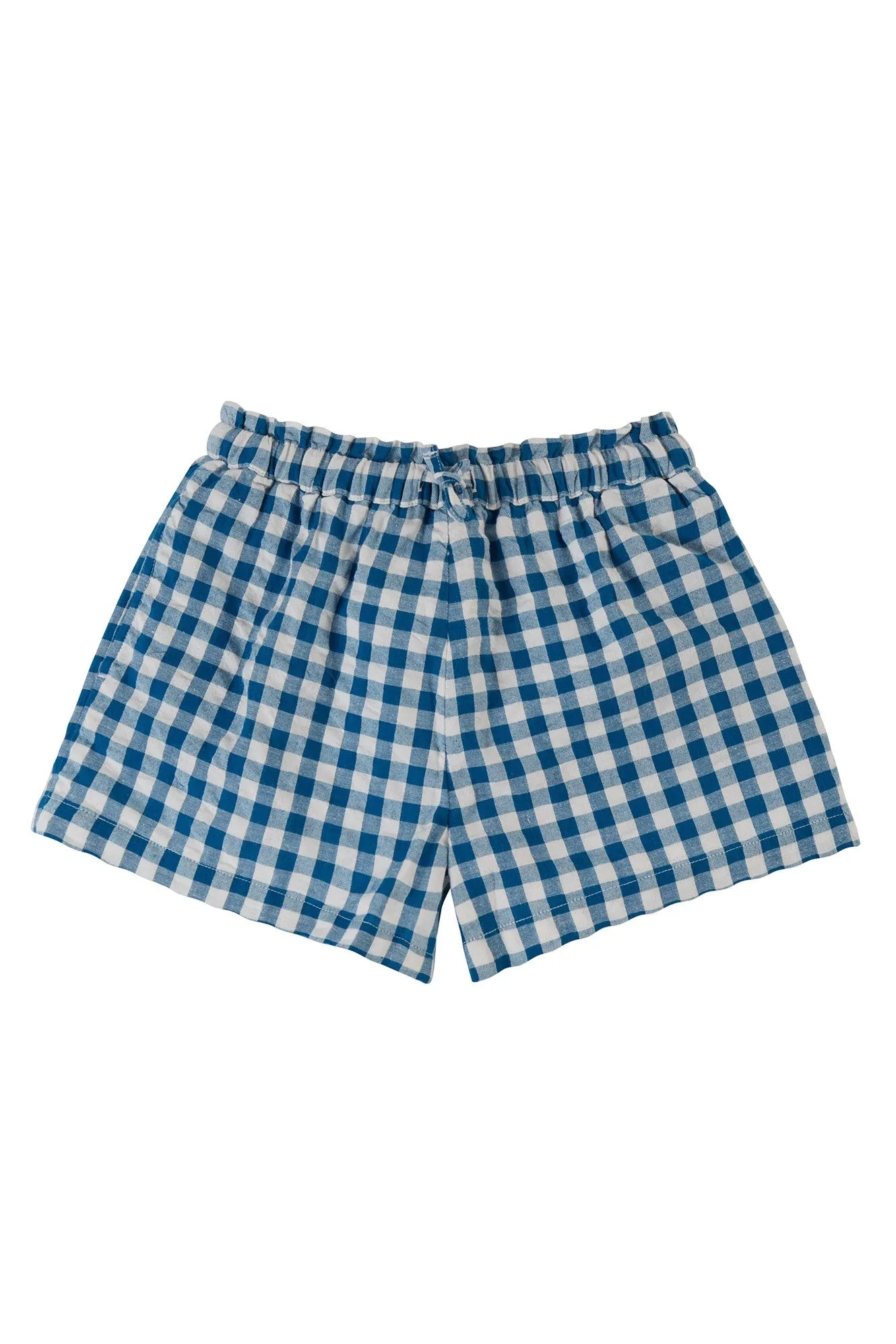 Frugi Catarina Shorts in Deep Sea Check