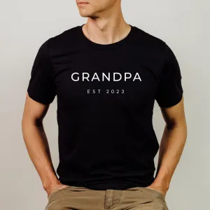 Grandpa Est 2023 Tshirt | Father's day, Pregnancy announcement