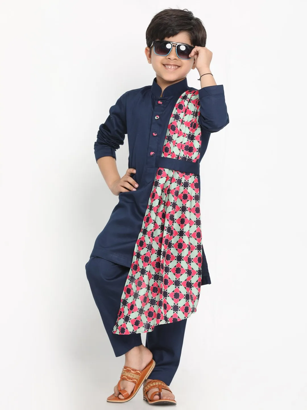Kurta Pyjama Set for Boys with Dupatta - JBN Creation