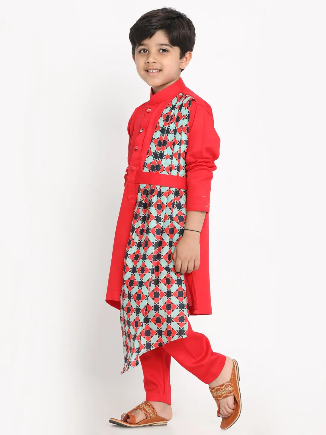 Kurta Pyjama Set for Boys with Dupatta - JBN Creation