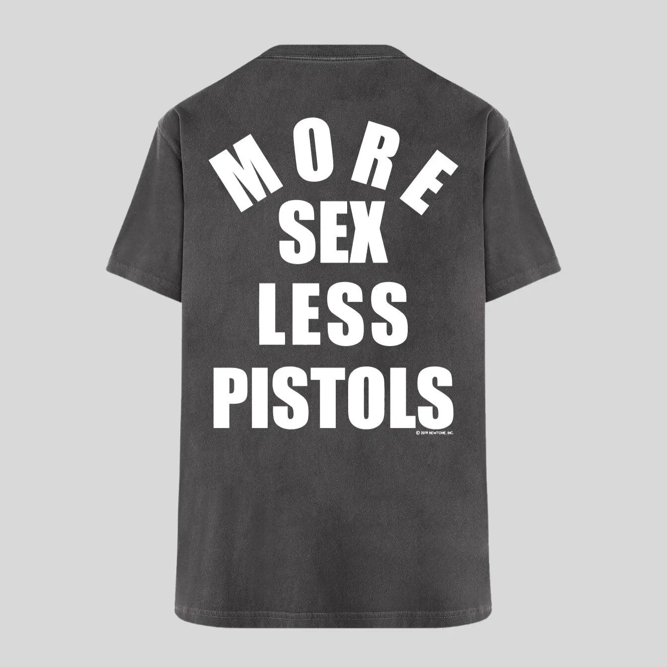 Less Pistols Soft Crew Tee - Charcoal