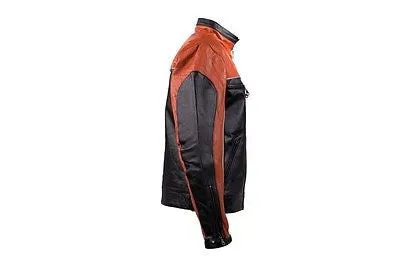 MEN'S MOTORCYCLE SCOOTER ORANGE JACKET W/ZIPOUT LINER INSIDE GREAT PRICE