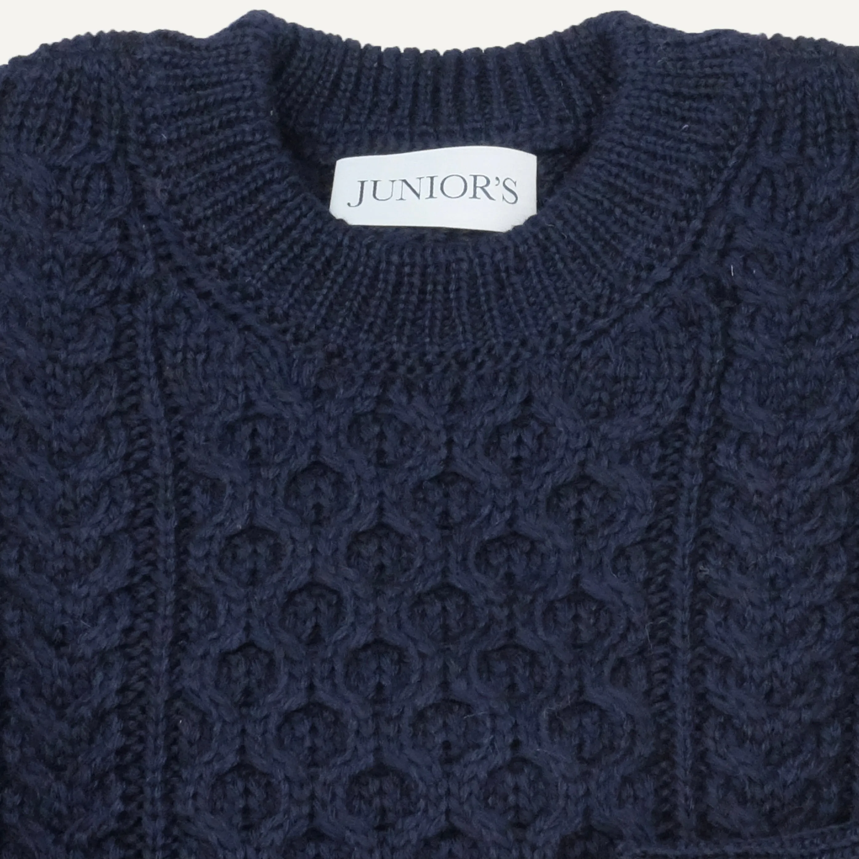 Navy Irish Fisherman Sweater