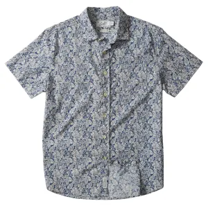Printed Lightweight Poplin Shirt - Retro Tropical Print