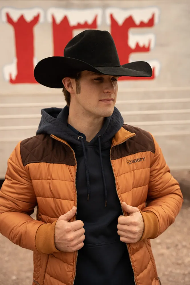 "Hooey Puffer Jacket" Tan w/ Brown