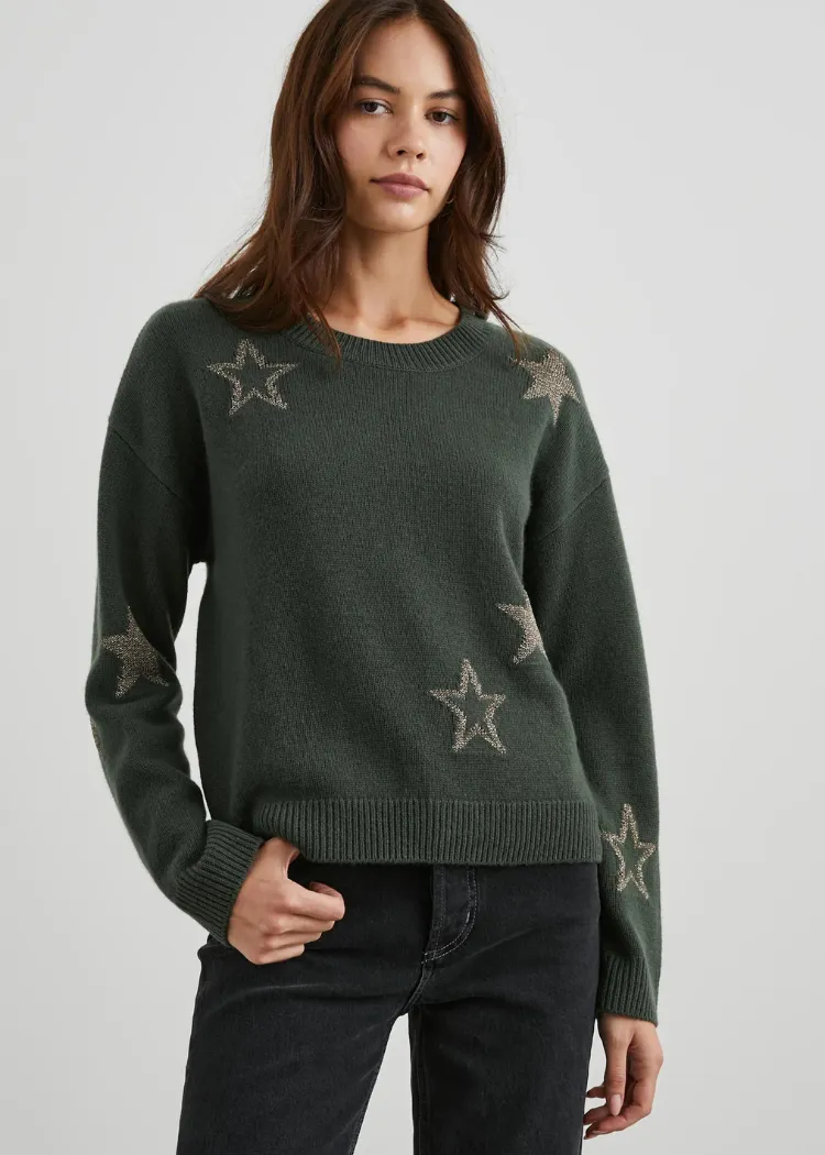 Rails Perci Sweater- Olive/Gold ***FINAL SALE***