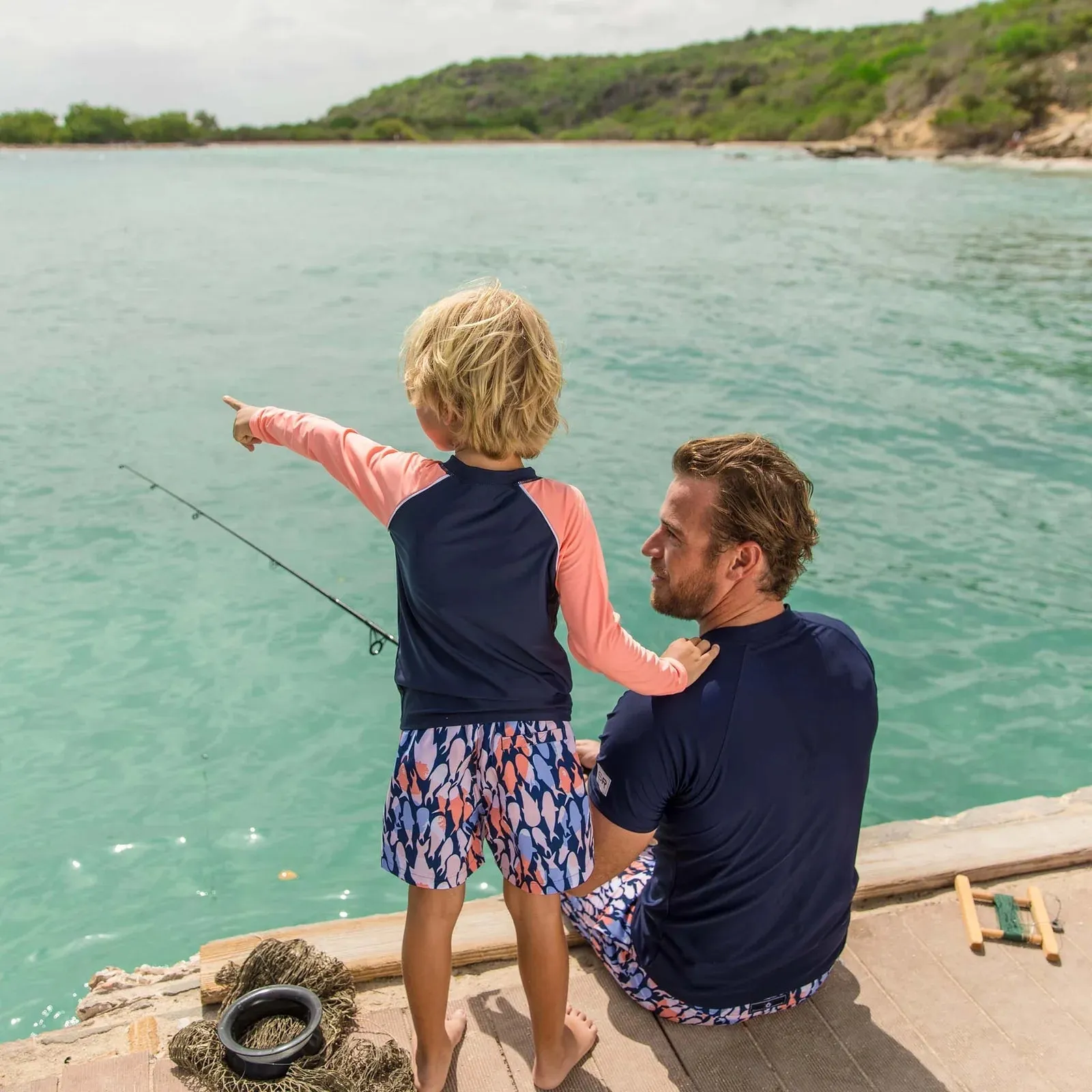 Snapper Rock Fish Frenzy Volley Board Shorts