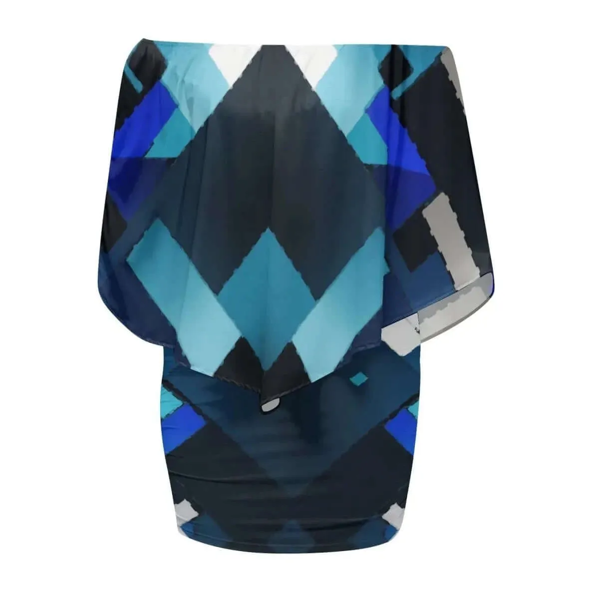 Stylish Azure Mosaic Dress