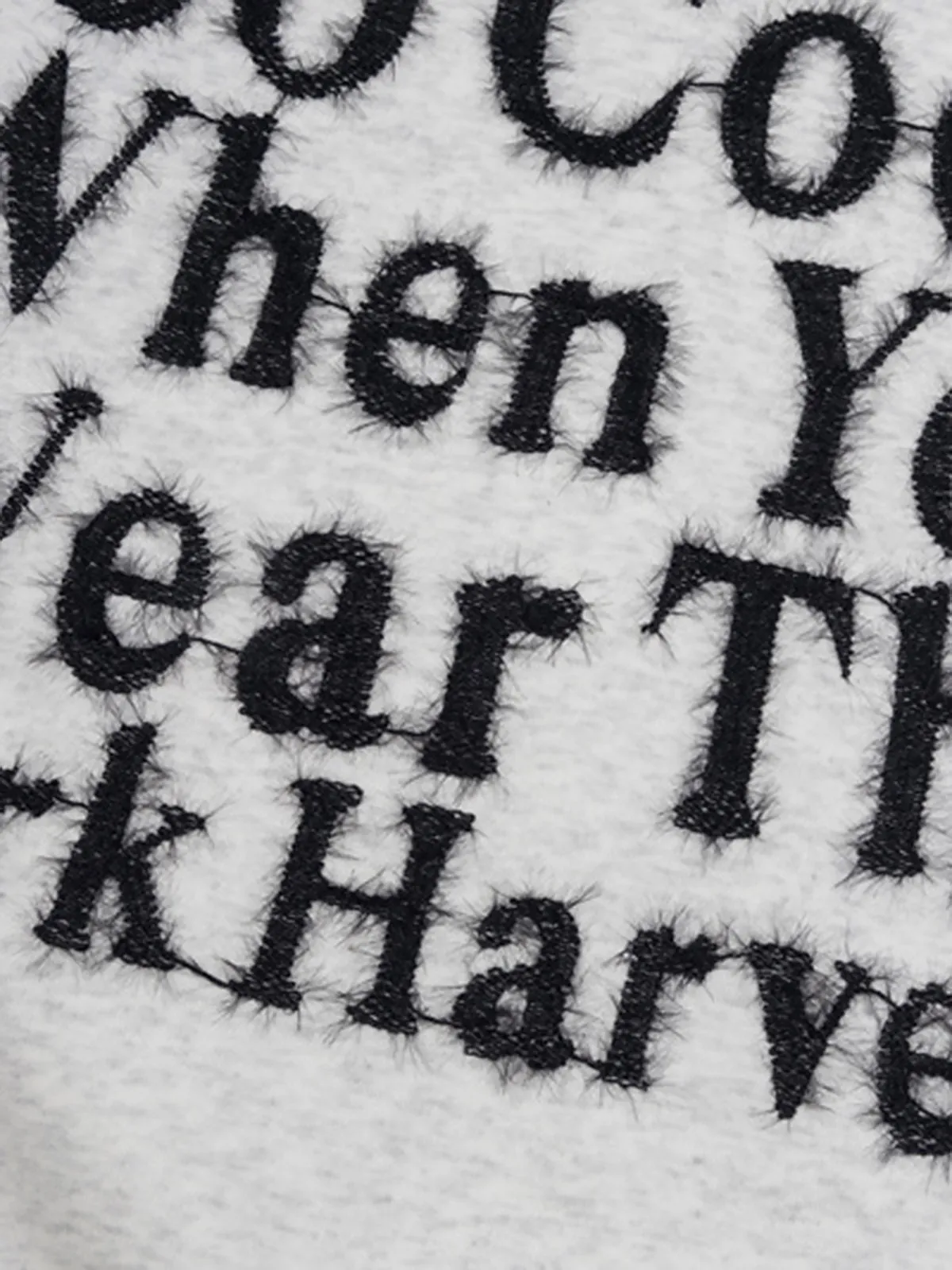 Thesupermade Fleece Letter Hoodie