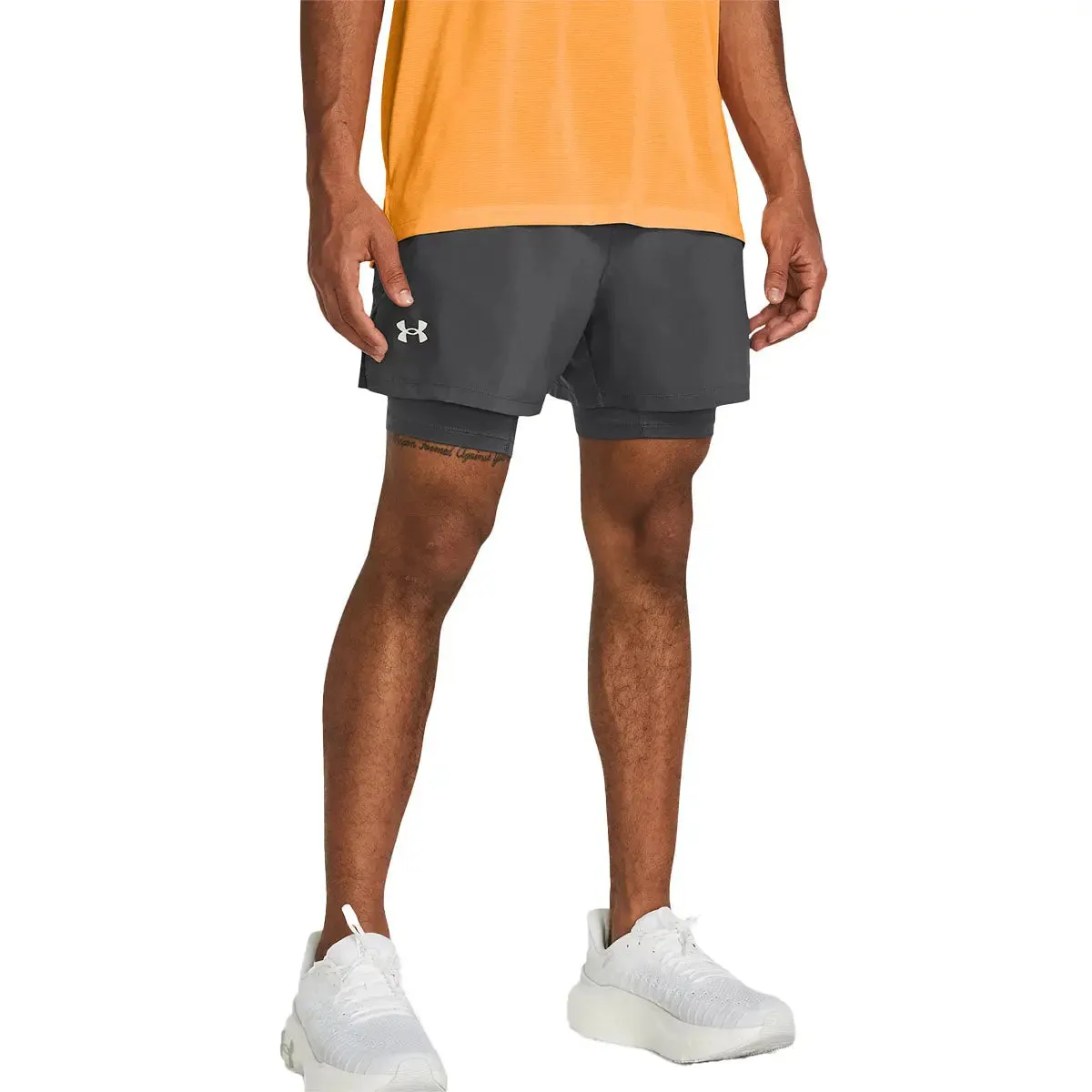 UA Launch 2-in-1 5" Shorts - Castle Rock