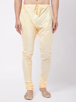 VASTRAMAY Men's Gold Viscose Pyjama