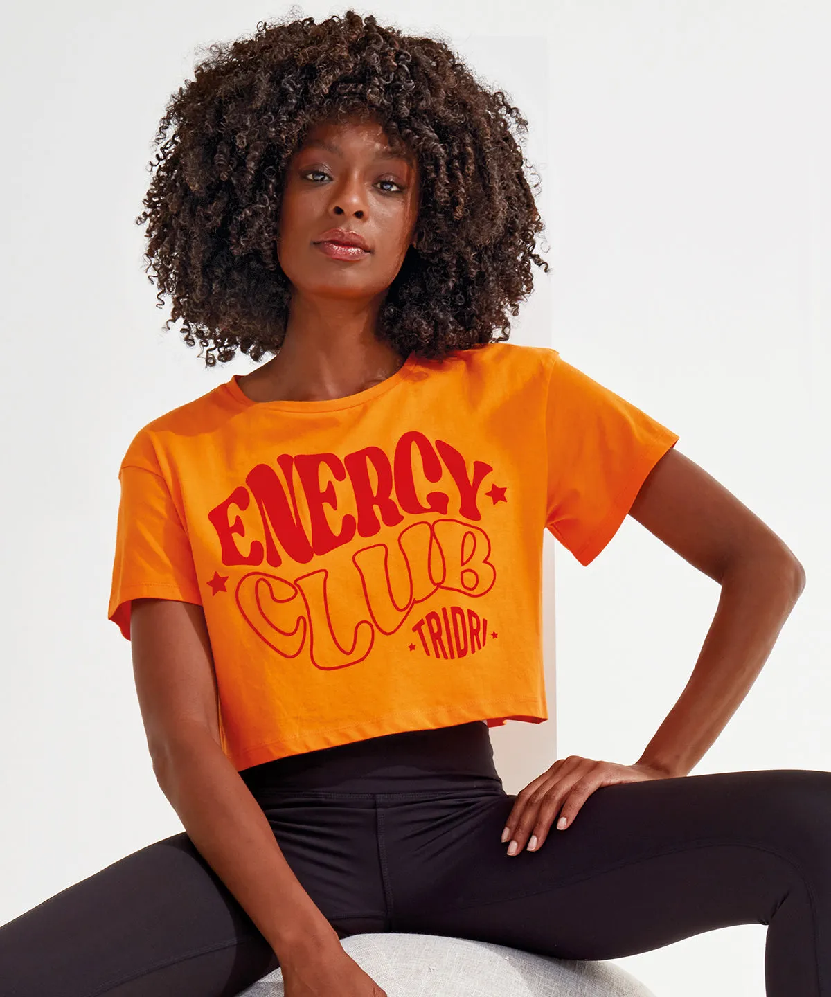 Womens TriDri® crop top | Sage Green